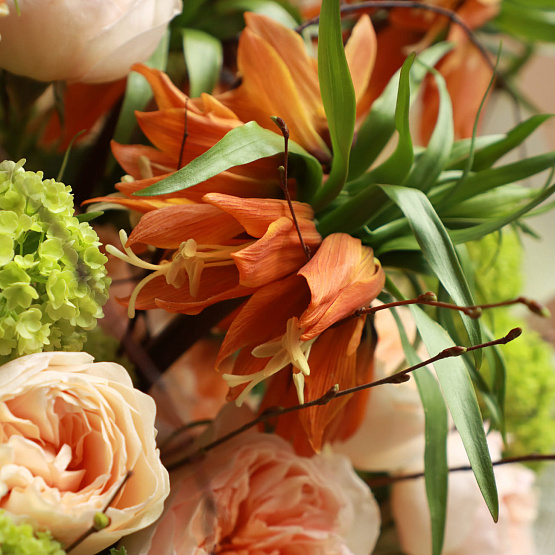 “Red Ibis” Trio Bouquet