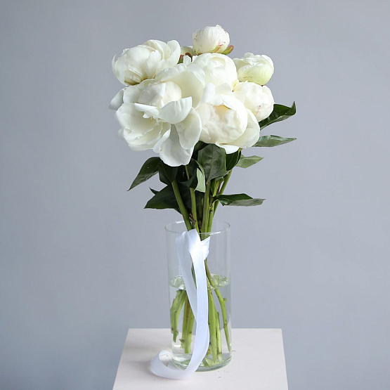 White peonies