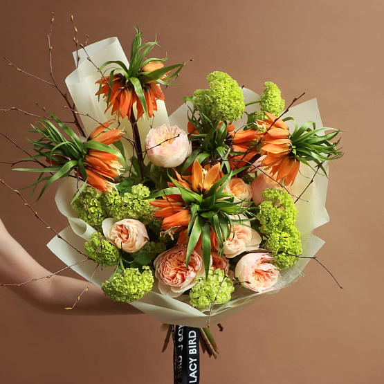 “Red Ibis” Trio Bouquet