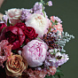 Burgundy-pink Bridal Bouquet