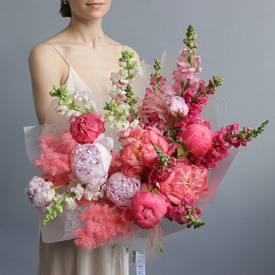 “Cherry Sorbet” Trio Bouquet