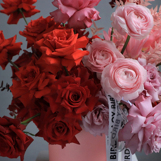 Коробка с цветами «Танго вдвоем»