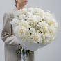 French Roses “Playa Blanca” and Dianthus with Stipa Duo Bouquet