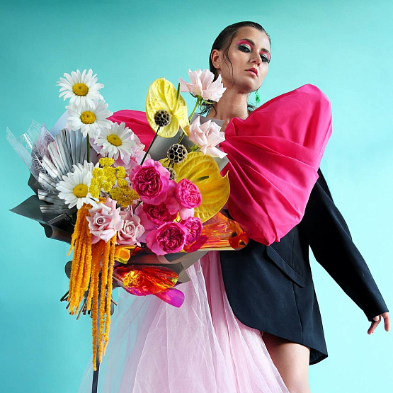 Signature Bouquet in the style of Moschino