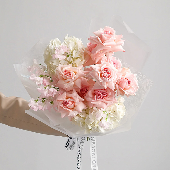 “Vanilla Marshmallow” Trio Bouquet