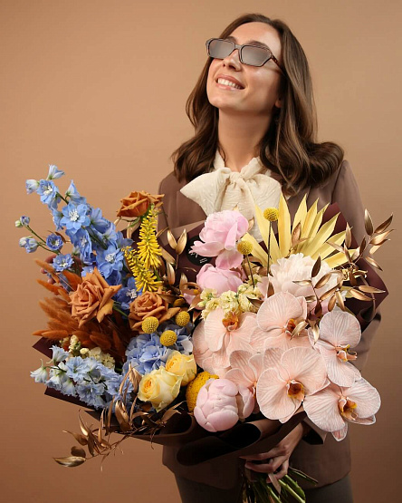 Signature Bouquet in the style of LOUIS VUITTON