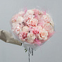 French Roses “Pink Mondial” and Dianthus with Stipa Duo Bouquet