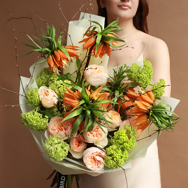 “Red Ibis” Trio Bouquet