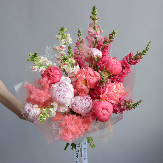 “Cherry Sorbet” Trio Bouquet