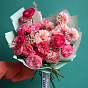 Dahlias and Garden Roses Duo Bouquet